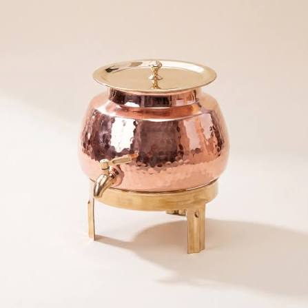 Hammered Copper and Brass Water Dispenser